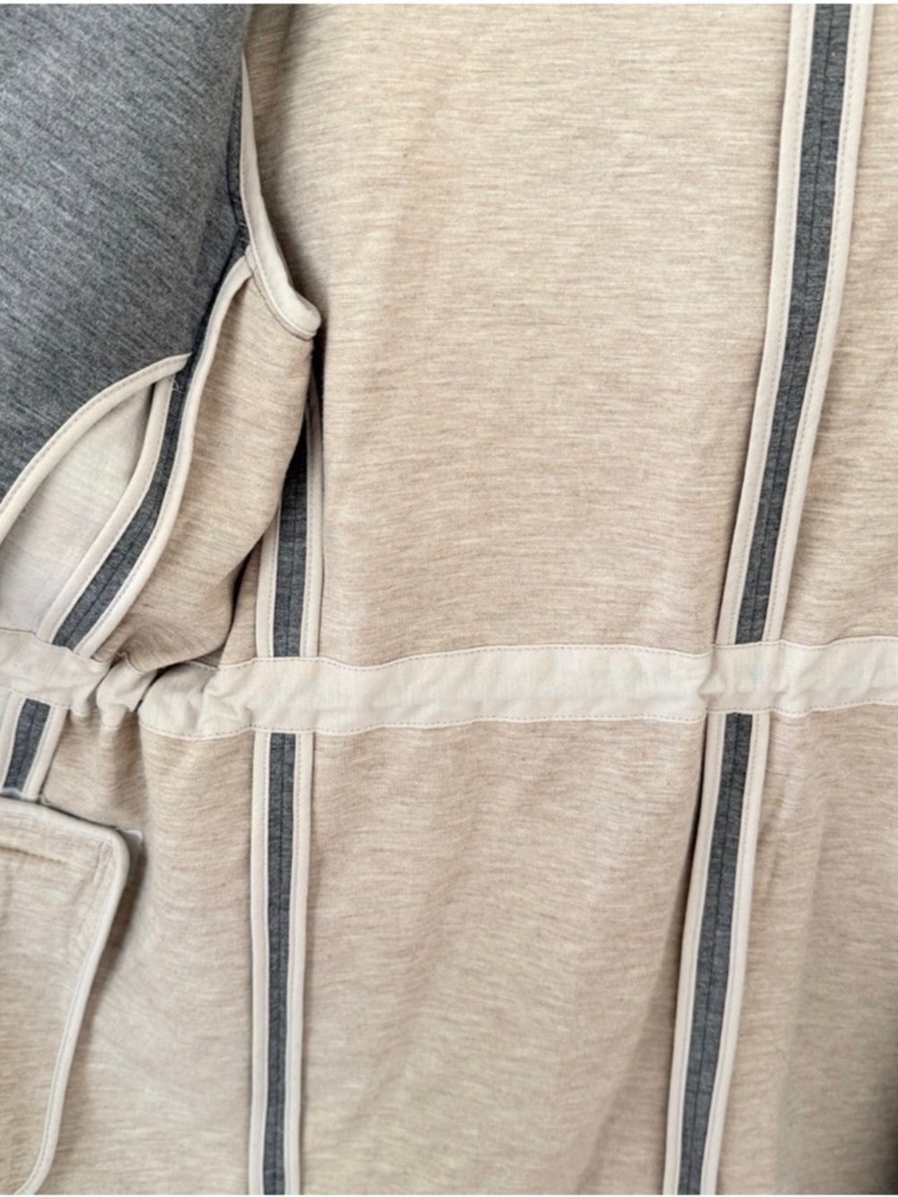 Theory Gray Open-Front Hooded Blazer - Picture 6 of 6